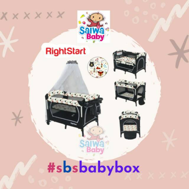 Right Start Basic Playard White fox PY887-WF