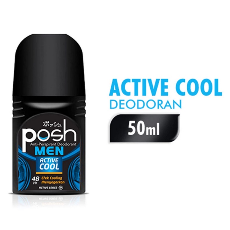 POSH Men Deodorant Roll On Active Cool 50ml