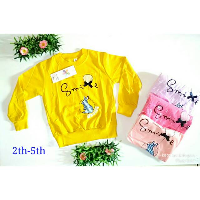 Sweater anak import 6 pcs