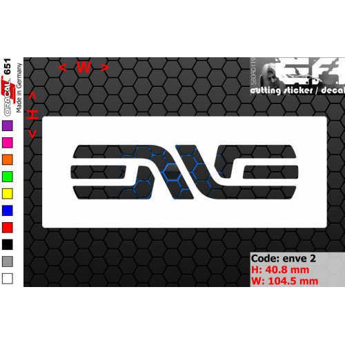 ea cutting sticker / decal    Code: enve 2    ( sponsor logo )