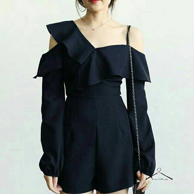 Diena Ruffle Short Jumpsuit