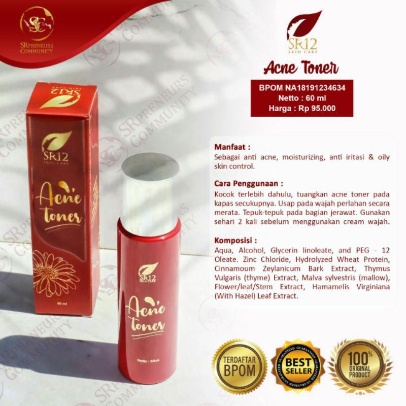 ACNE TONER SR12
