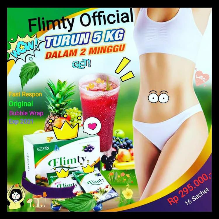 Flimty Suplemen Pelangsing Alami / Slimming Herbal.