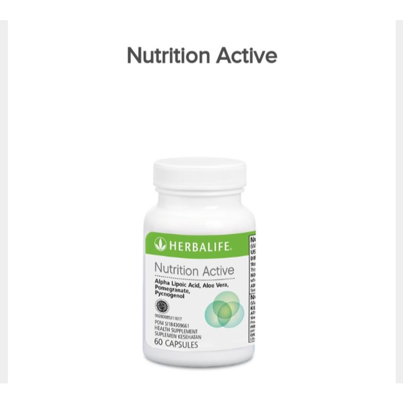 nutrition active / kapsul pemutih kulit