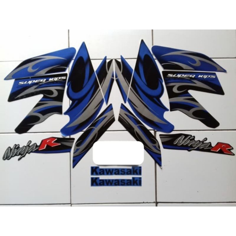 striping ninja r 2012 biru