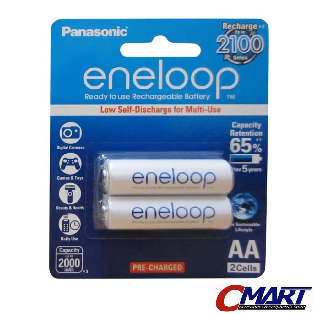Panasonic eneloop Rechargeable Battery (AA) - BK-3MCCE/2BT