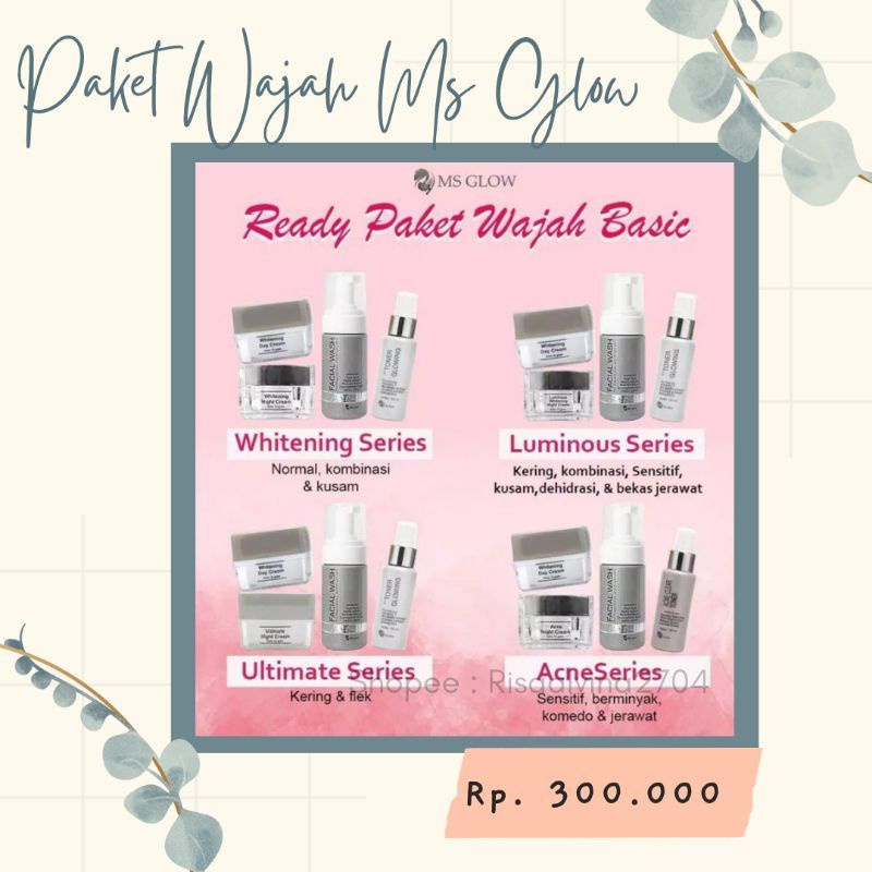 PAKET WAJAH MSGLOW