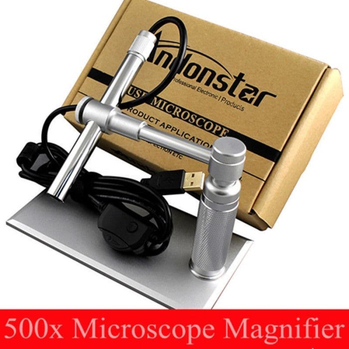 New Andonstar 500X 2MP USB Digital Microscope Magnifier Camera