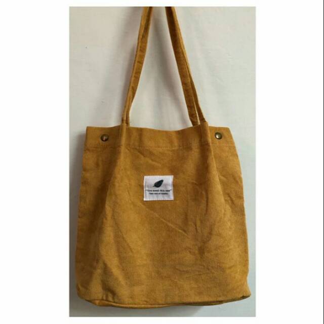 Corduroy Tote Bag