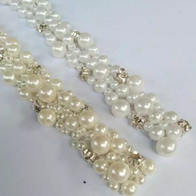 mutiara rangkai/Payet rangkai 2x25cm