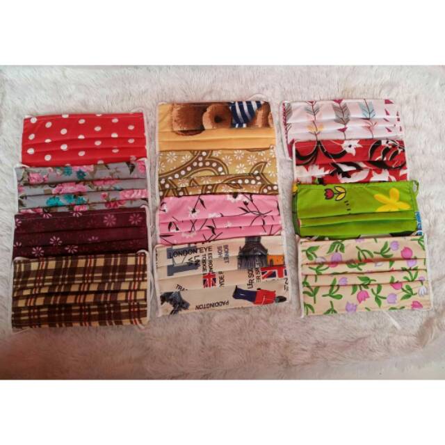 MASKER KAIN MOTIF