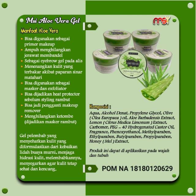 Paket ALOEVERA GEL MSI