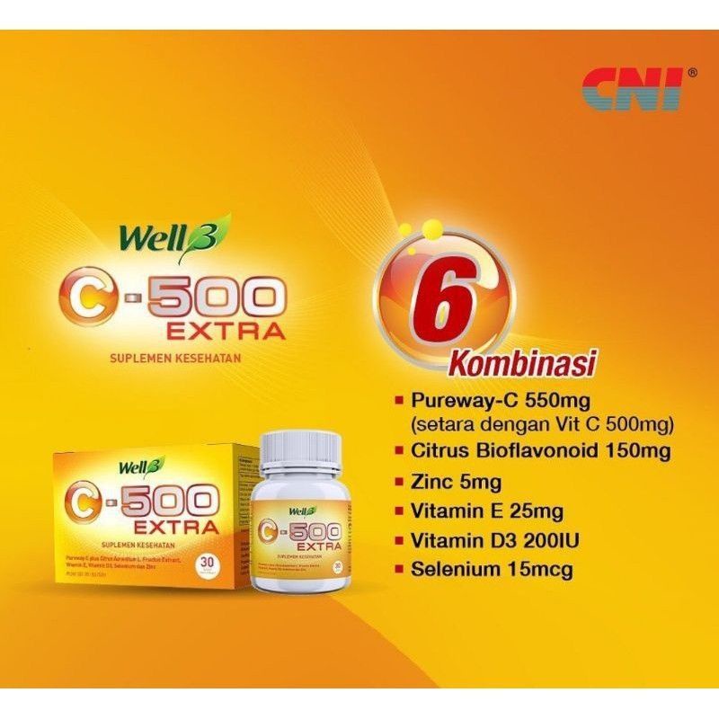 Vitamin C - 500 EXTRA (plus Vit E D3 Selenium Zinc)  CNI