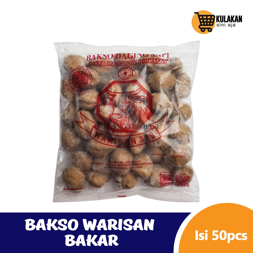 Warisan Bakso Bakar isi 50 Pcs