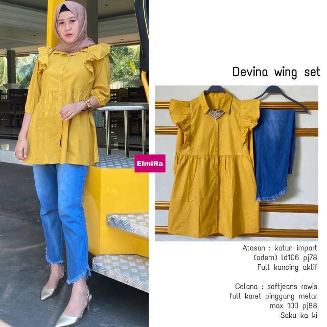 TERMURAH - DEVINA WING SET BY ELMIRA