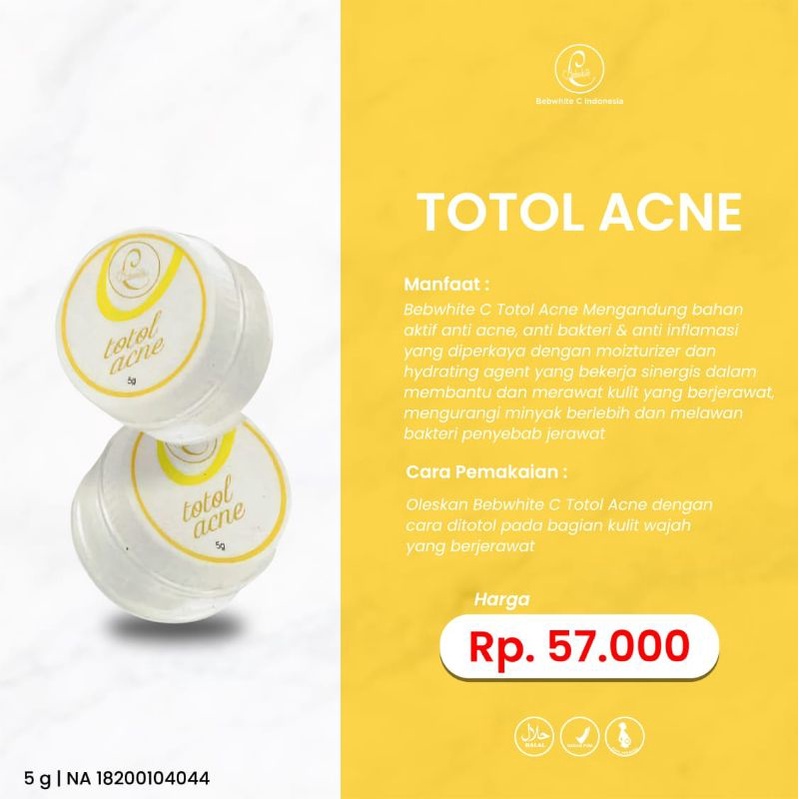 Totol Acne Bebwhite C