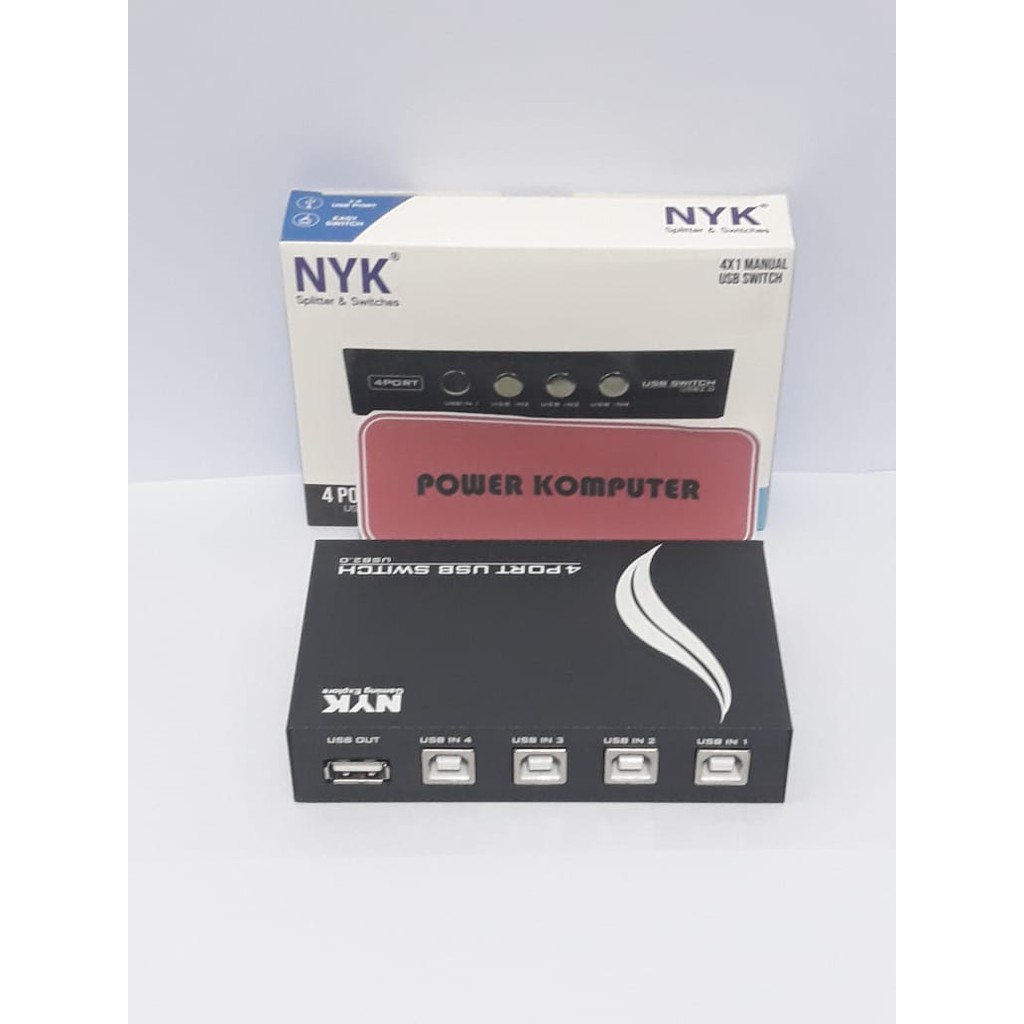 Manual Switch Printer 4 Port / Data Switcher 1-4 Usb