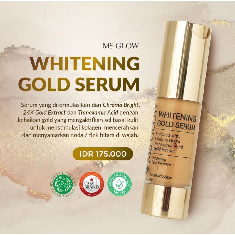 whitening gold serum