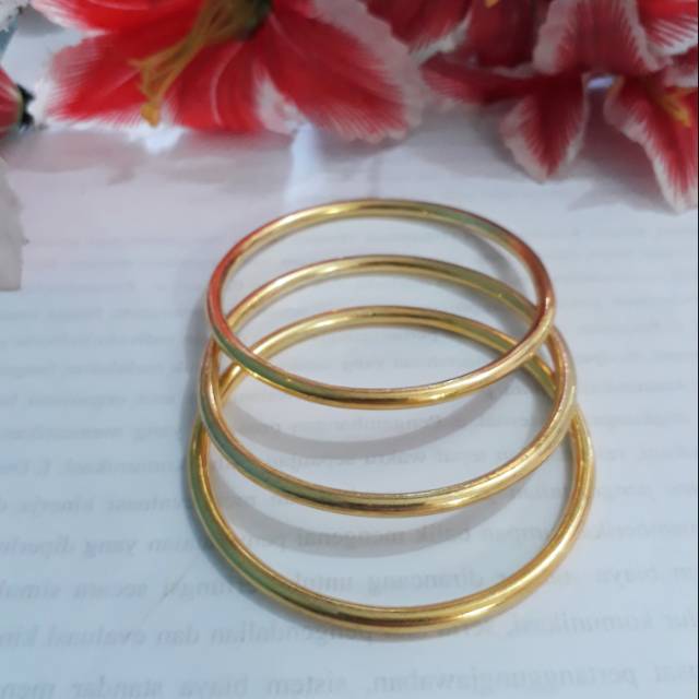 Gelang lapis emas 24k