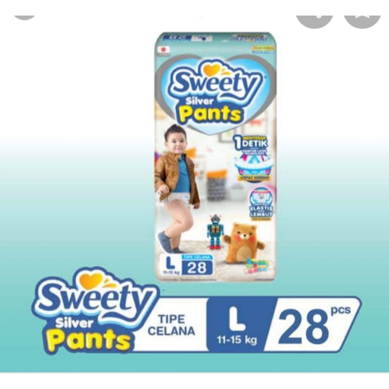Sweety Silver Pants L 28