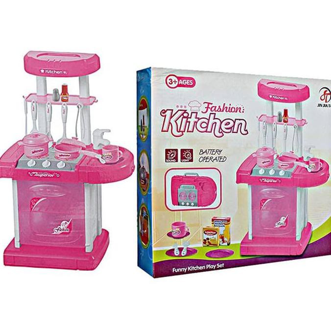 MINI KITCHEN SET KOPER , MAINAN ANAK CEWEK MASAK