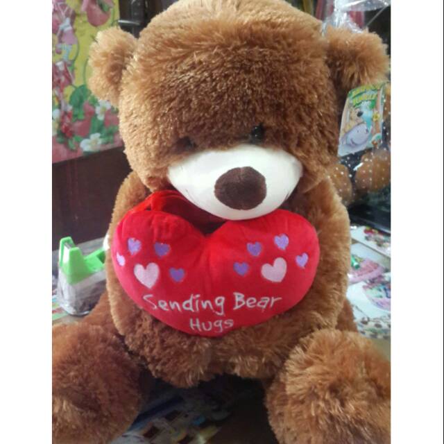 Boneka Bear Sending Hugs XL