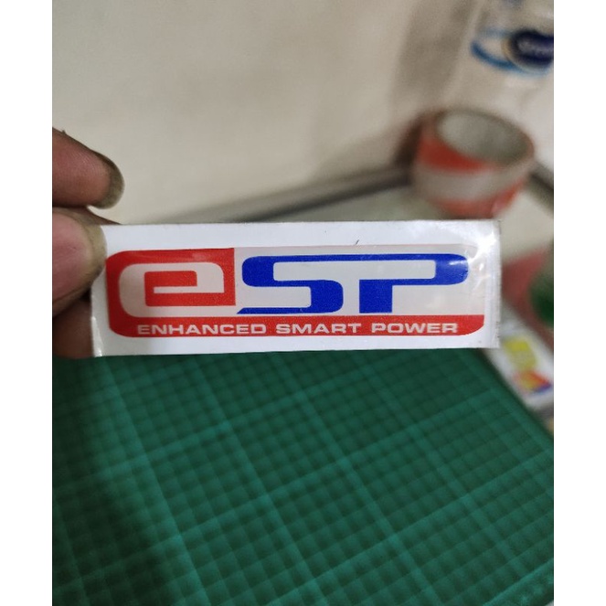 emblem stiker esp timbul