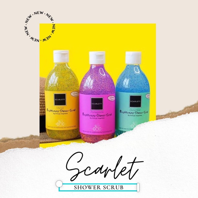 Scarlet shower gel
