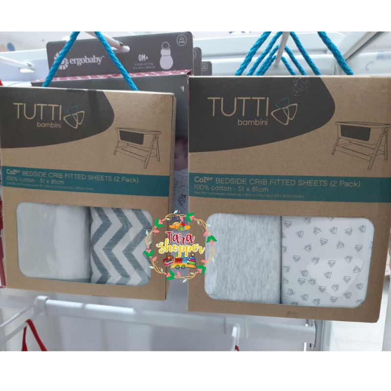 Tutti bambini bedside crib fitted sheet