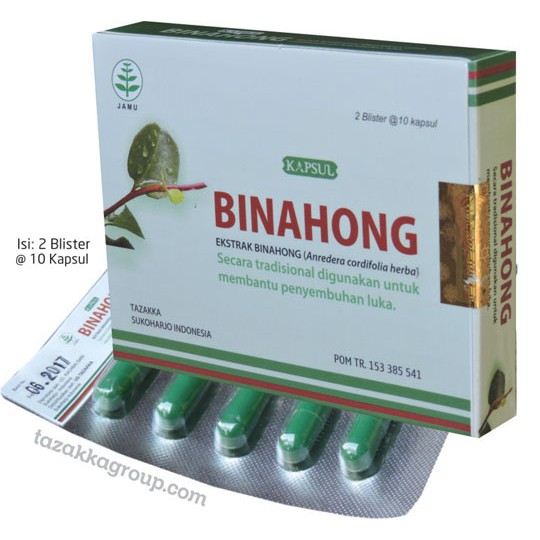 Binahong Kapsul - kemasan blister