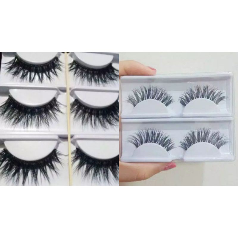Bulu mata palsu "wispy"