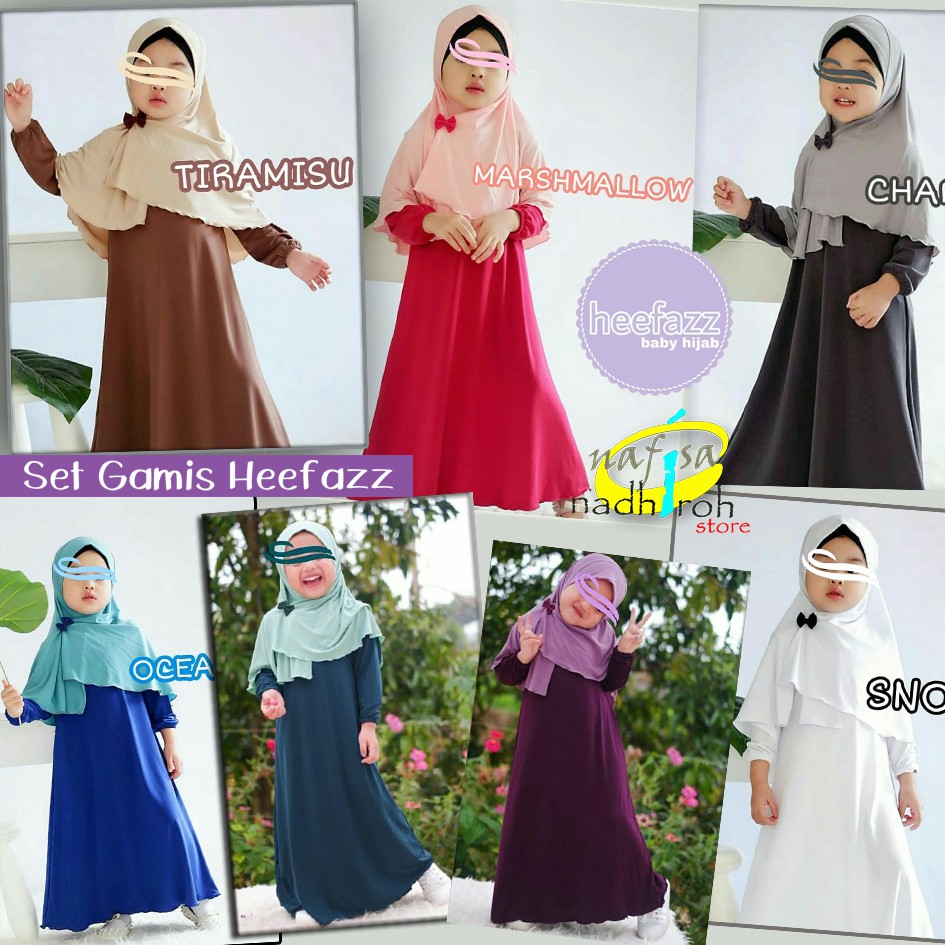 Set Gamis Heefazz Size 6 (5-6thn)