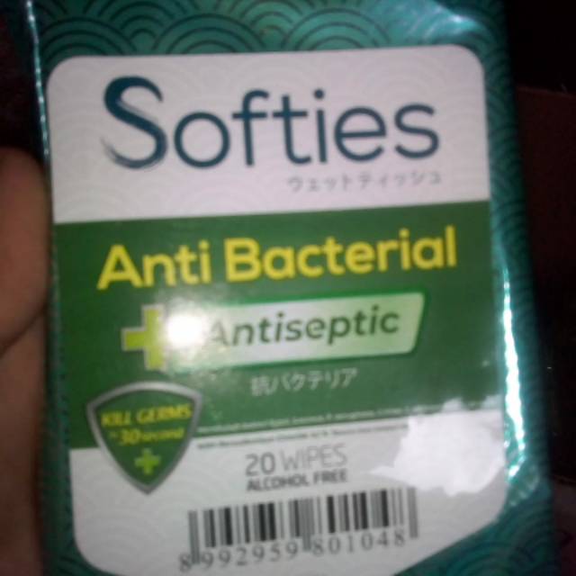 Softies tisu anti bacterial