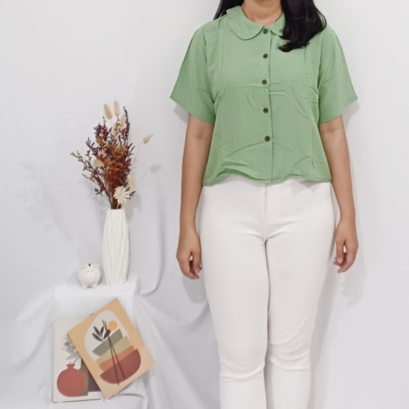 ENZY CRINKLE BLOUSE