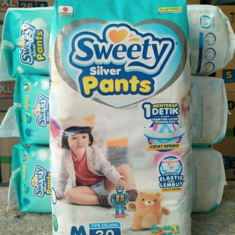 Swety silver pants