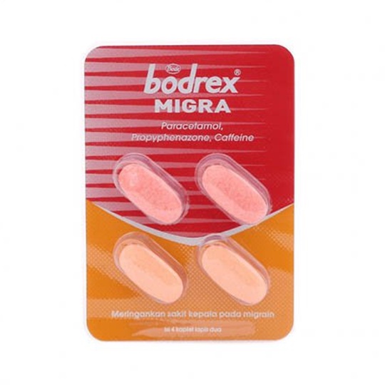 Bodrex Migra Strip Pereda Migrain 4 tablet