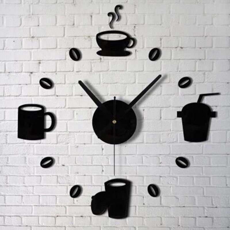 Jam Dinding Creative Design Model Kopi Cafe