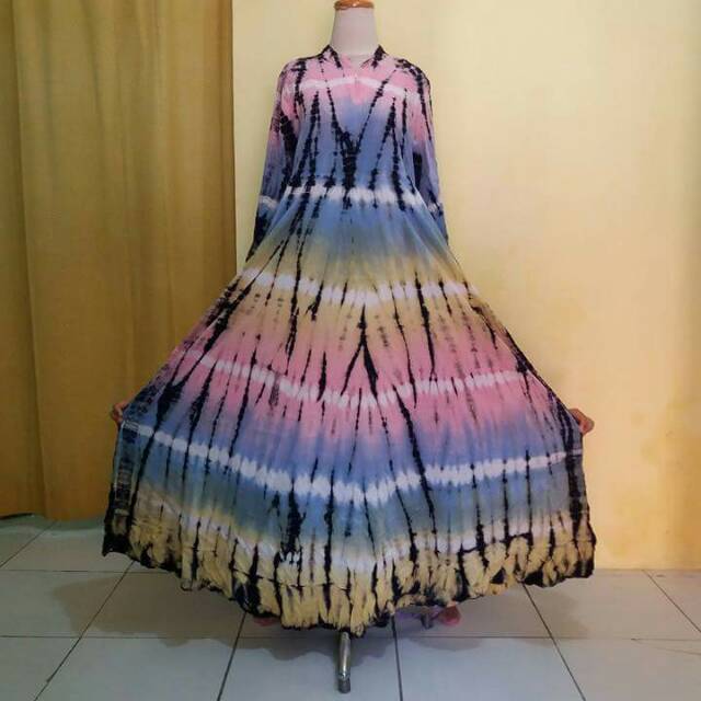 gamis twil lebar bawah 3meter