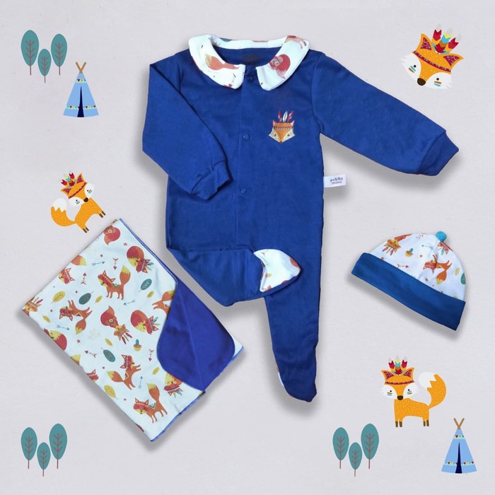 Blanket Set 4 in1 Petite Mimi - Fox