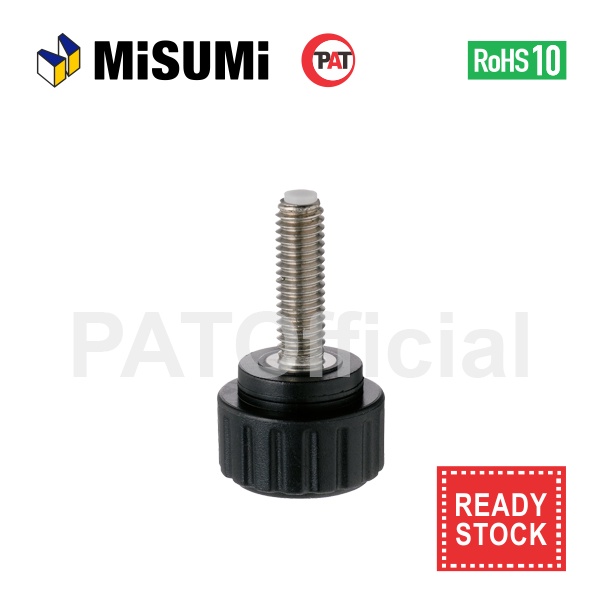 MISUMI Plastic Knurled Knobs NBMP6-25-20-B S/D NBMP6-25-25-B