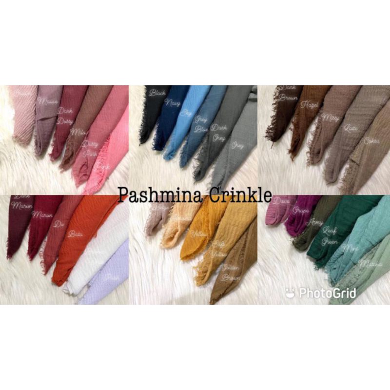 pashmina crinkle