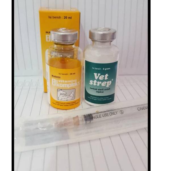✩*Hot* PAKET VETSTREP + B COMPLEX + JARUM ✩