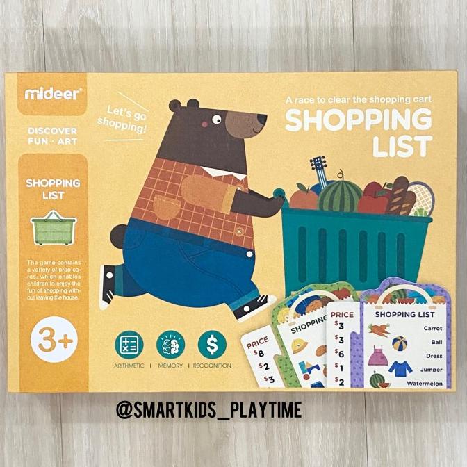 Mideer Games - Shopping List