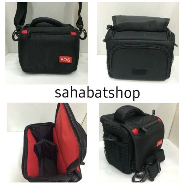 Tas camera slempang dslr eos zamrud