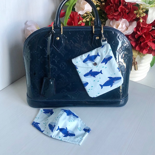Blue Whale Mask & Pouch