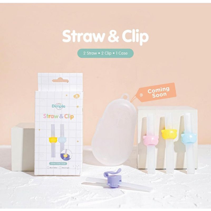 little dimple straw and clip