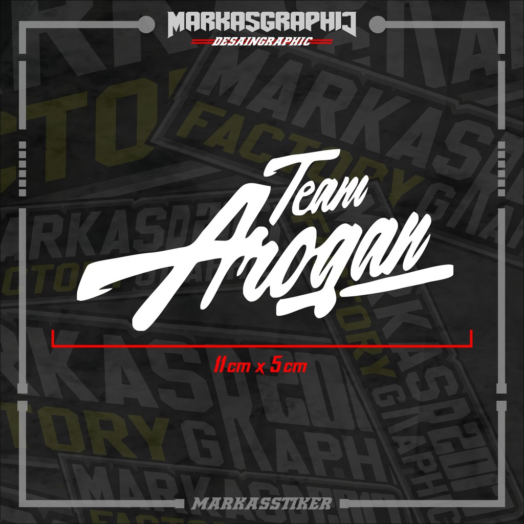 STIKER TEAM AROGAN