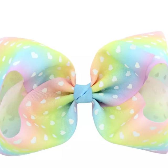 Claire Bow Rainbow Heart