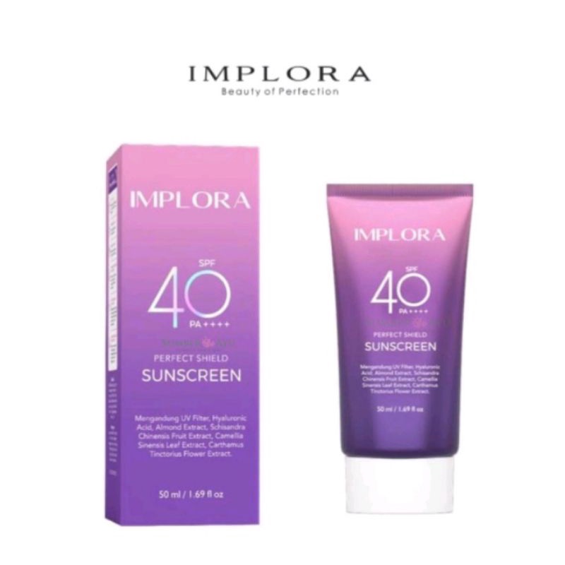 Implora perfect shield suncreen spf 40pa++++ 50ml