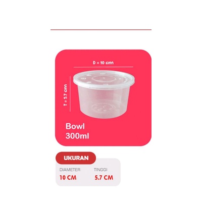 cup bubur 300ml / bowl